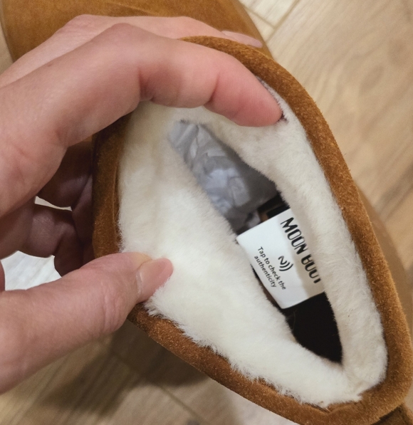 Moon Boot Luna Low Suede Boot Moon Boot Luna Suede Boot Low Cognac Tan - Picture 12 of 13